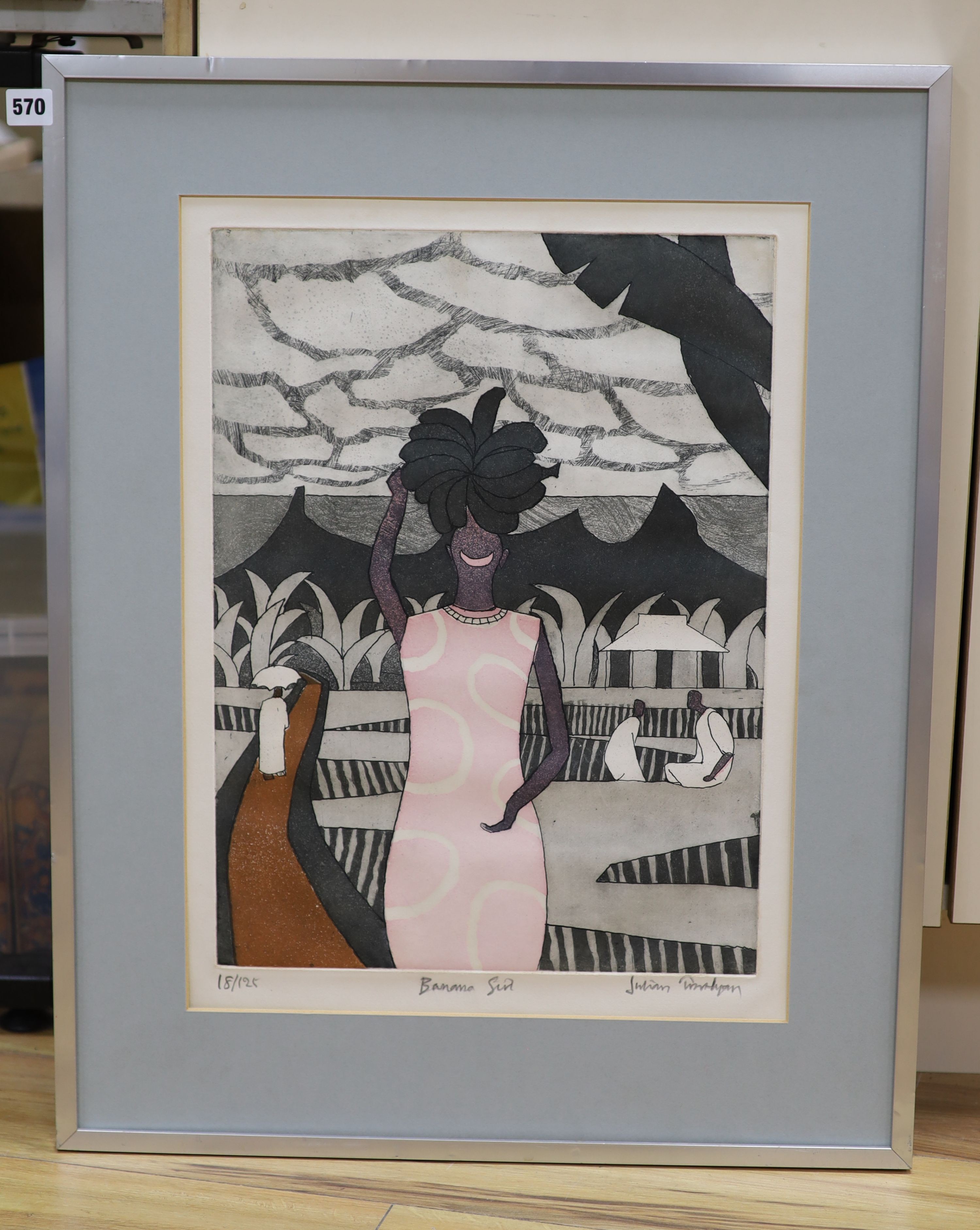 Julian Trevelyan (1910-1989), limited edition print, 'Banana Girl', signed in pencil, 18/125, (Turner 188), 47 x 35cm